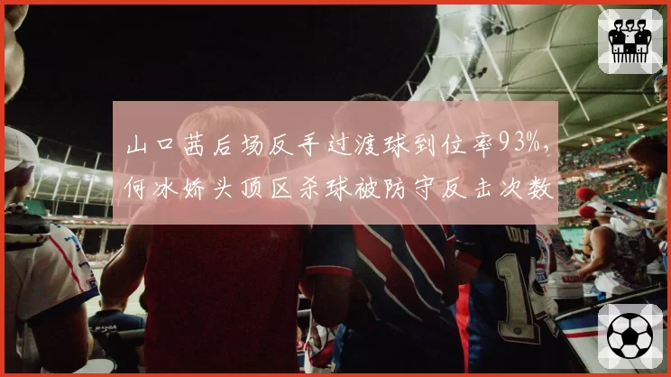 山口茜后场反手过渡球到位率93%，何冰娇头顶区杀球被防守反击次数增加